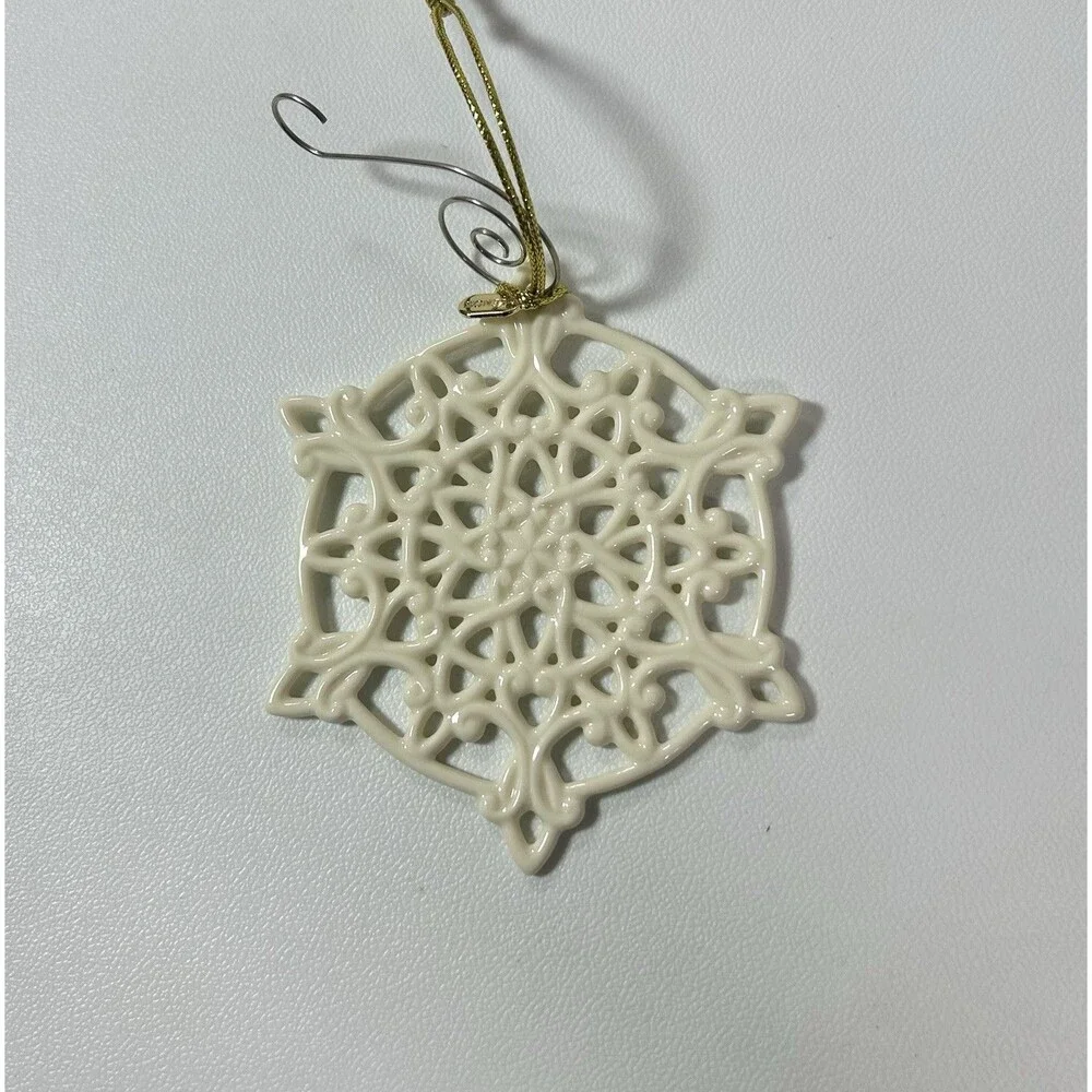 2011 Lenox Christmas Ornament Snowflake Ornaments Lot of 2
